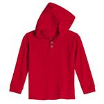 Мальчиковый утепленный худи-хенли 4-8 Jumping Beans, Red - фото