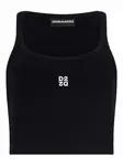 Топ d2 upside down DSQUARED2, черный - фото
