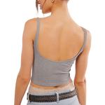 Мэг бесшовный укороченный топ Free People, синий - фото 2