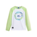 Детская футболка Mizuno, лайм - фото 4