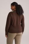 Блуза WE Fashion Blouse, Dark Brown - фото 3