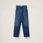 Джинсы с пятью карманами Miu Miu, синий - фото