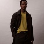 Джемпер с вышитым логотипом Calvin Klein, оранжевый - фото 10