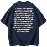 Футболка унисекс хлопковая, розовая и тёмно-синяя - фото 8