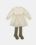 Детский комплект платье с цветами и колготки Tutto Piccolo - фото 2
