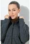 Толстовка Ulla Popken Zip-up sweatshirt, Black - фото 5
