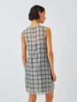 Свободное платье Check Shift John Lewis ANYDAY, Mono Check - фото 2