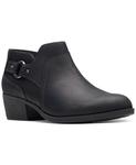Женские ботильоны с пряжками Charleton Grace до щиколотки Clarks, черный - фото