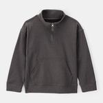 Детский лонгслив с молнией на четверть Carter'S, Charcoal - фото