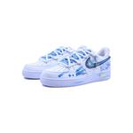 Nike Кроссовки Air Force 1 Unisex низкие White+Blue Starry Sky Graffiti - фото 4