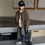 Детская куртка Lapel Moderate EASTERN CAMEL, coffee - фото 5