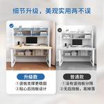 Компьютерный стол Naijia с полкой, письменный стол для офиса, спальни, учебы, цвет Morandi, 120 см, набор со стулом - фото 4