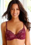 Бюстгальтер с эффектом пуш-ап Lascana, красное вино - фото 2