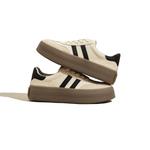 Низкие кеды для скейтбординга SNOWELF, экрю на платформе - фото 3