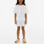 Футболка Burberry Kids с короткими рукавами, белый - фото 3