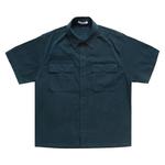 Рубашка Helmut Lang Short-Sleeve Uniform Shirt, Pine - фото