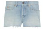 Шорты джинсовые женские Gucci, светло-синий - фото