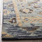 SAFAVIEH Aspen Collection ковер, 305 x 427 см, Blue & Beige, ручной работы бохo шерсть, идеально для помещений с высокой проходимостью в гостиной, спальне (APN504A) - фото 4