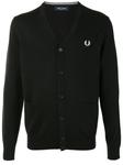Fred Perry кардиган с вышитым логотипом, синий - фото