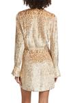 Мини-платье Camryn Abstract Metallic Velvet SIMKHAI, цвет Blush Metallic - фото 2