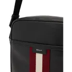 Полосатый кожаный мессенджер BALLY, basic set (bag+dust bag) - фото 5