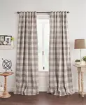 Плотные шторы Grainger в клетку Buffalo Check Elrene Home Fashions, gray - фото