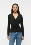 Топ KARL LAGERFELD DRAPED, Black - фото
