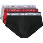 Кальвин Кляйн Трусы мужские 3 шт, 3 шт (Космический черный+Кокосовый серый+Кленовый красный) - фото