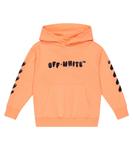 Худи из хлопкового джерси с логотипом Off-White, белый - фото