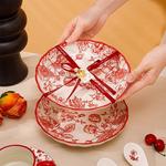 Jinhe набор посуды из 10 предметов: тарелки, миски и чашки, подарок на свадьбу - фото 6