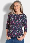 Топ GOLDNER BEQUEMES, Navy Patterned/Blue - фото