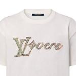 Футболка embroidered t-shirt 'white' Louis Vuitton, белый - фото 2