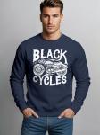 Neverless Свитшот 'Black Cycles' в цвете Navy - фото 2