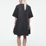 Футболка с короткими рукавами женская темно-синяя COS - фото 4