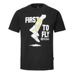 Футболка pro leather alphabet printing short sleeve 'black' Converse, черный - фото