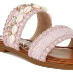 Женские слипоны Shellfish raffia London Rag, Pink - фото 8