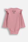 Детский хлопковый боди Coccodrillo, розовый - фото 2