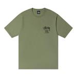 Футболка Stussy Classic Gear Tee Pigment Dyed, Artichoke - фото