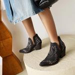 Женские западные ботинки MRKEWUNEY, 73 Black - фото 4