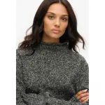 Свитер Superdry 90S Pluse Size high neck, серый - фото 3