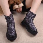 Зимние ботинки женские Artmu, цвет Black print - фото 9