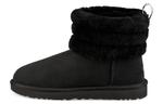Угги UGG Classic Mini Fluff Quilted Boot 'Black' Women's - фото