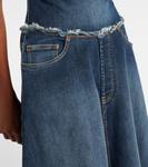 Платье миди из потертого денима Duffena Acne Studios, Dark Blue - фото 5