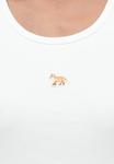 Топ Maison Kitsuné BABY FOX TANK , White - фото 7