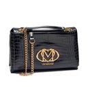 Сумка женская Love Moschino через плечо на цепочке и с тиснением, черный - фото 4