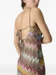 Платье мини с узором зигзаг Missoni, коричневый - фото 4