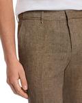 Гениус Узкие Льняные Брюки BOSS, коричневый - фото 5
