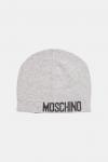 Шерстяная шапка Moschino, серый - фото
