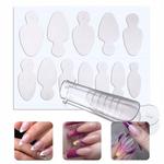 Комбинированная система Силиконовые французские формы двойной формы овальной формы, 12 шт., Molly Lac - фото