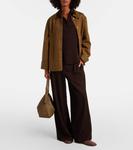 Брюки White Label Meadow широкого кроя Proenza Schouler, Chocolate - фото 2